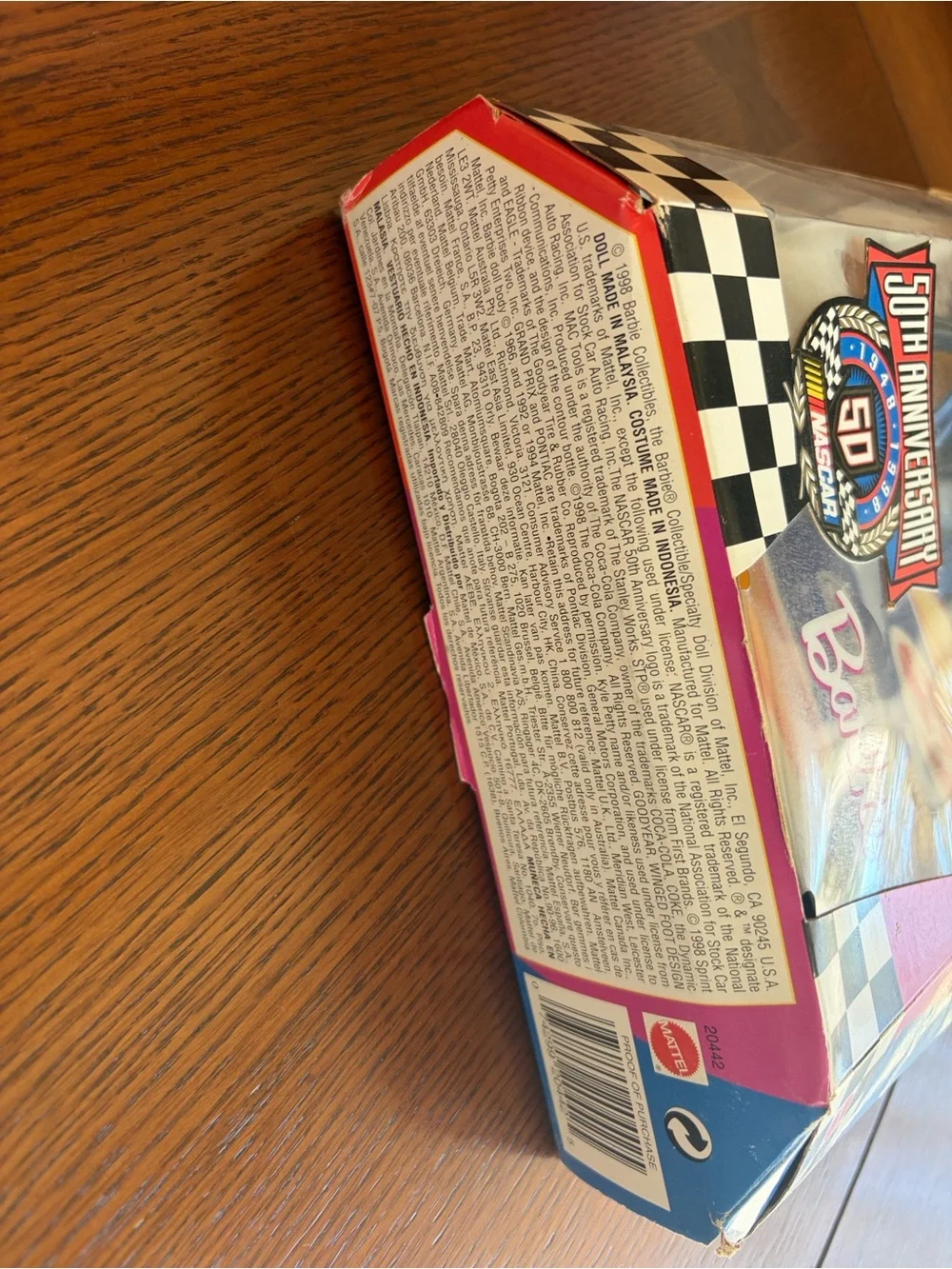 NASCAR Barbie Blue Outfit Collector edition